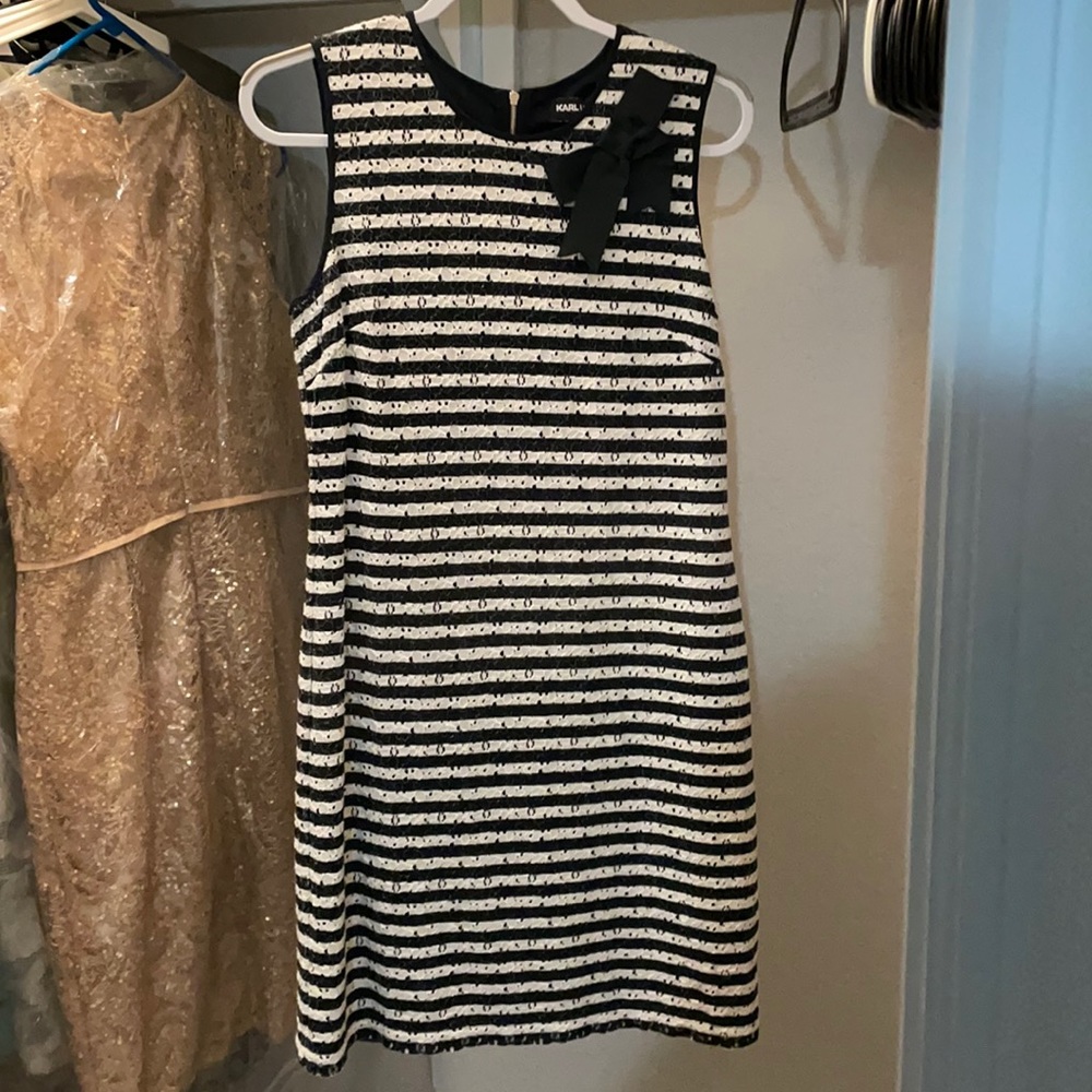 Car Lagerfeld navy  shift dress